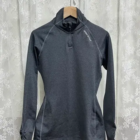 S) 언더아머 콜드기어 피티드 집업 차콜