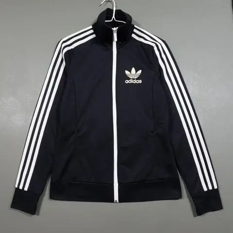 90 (S) 아디다스 유로파 파이어버드 트랙탑 져지 자켓 벨벳 블랙 어항