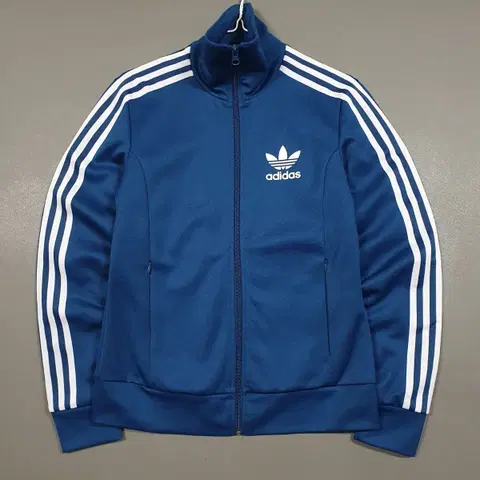 90 (S) 아디다스 유로파 파이어버드 트랙탑 삼선 져지 자켓 블루