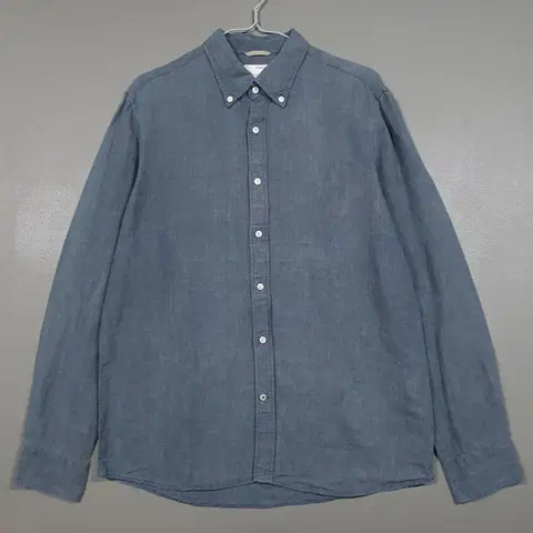 L (100) 헨리코튼 신형 22ss 솔리드 버튼다운 린넨 마 셔츠 남방