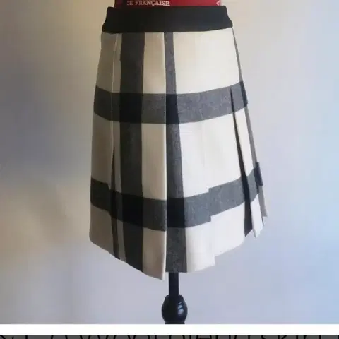 MAX& CO 스커트 아이보리 블랙