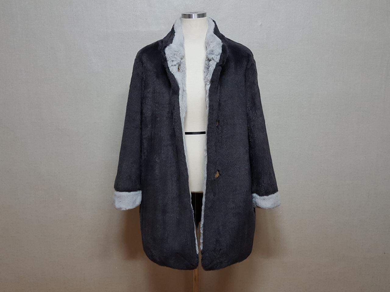 위버스 인조밍크 하프코트 66-77 상태좋음