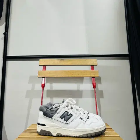 260) 뉴발란스 운동화 남성 남자 신발 550 레더 화이트