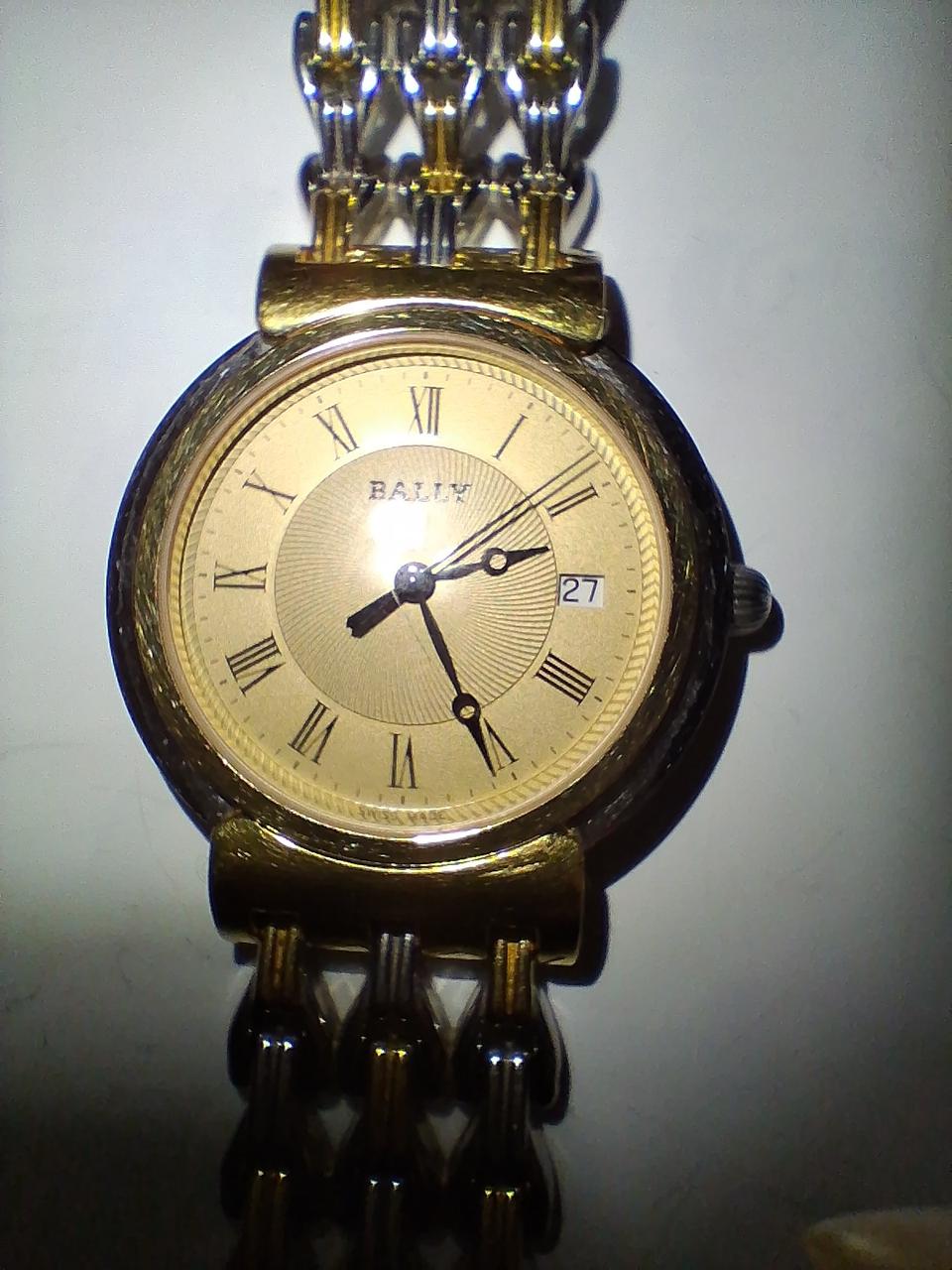 스위스 발리BALLY 34mm콤비 쿼츠시계