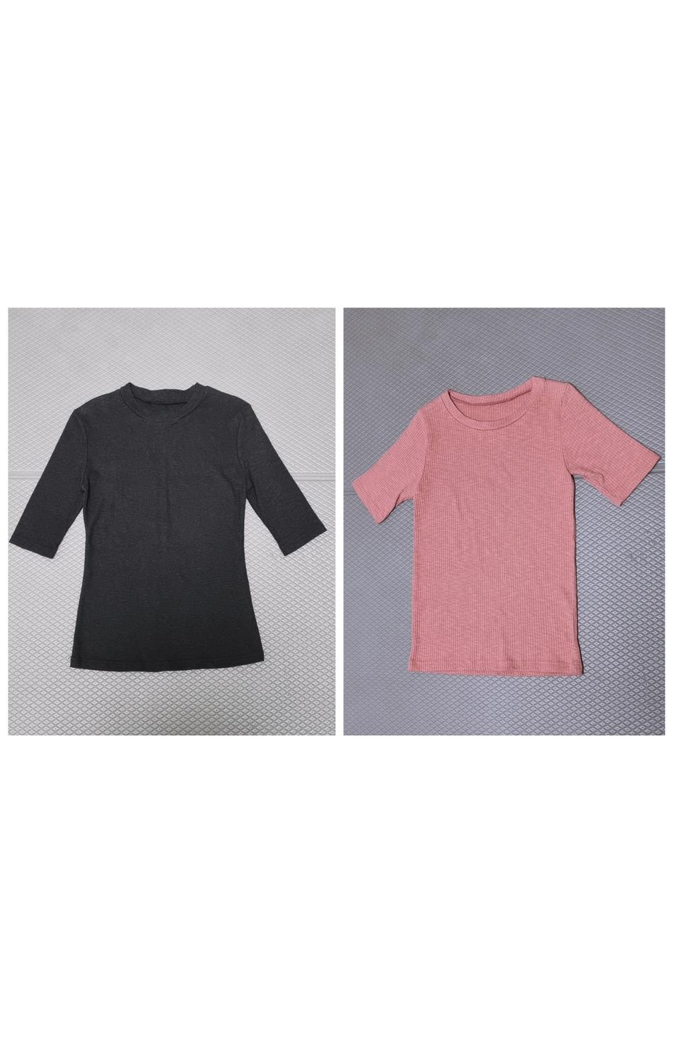 슬림 반팔 티셔츠