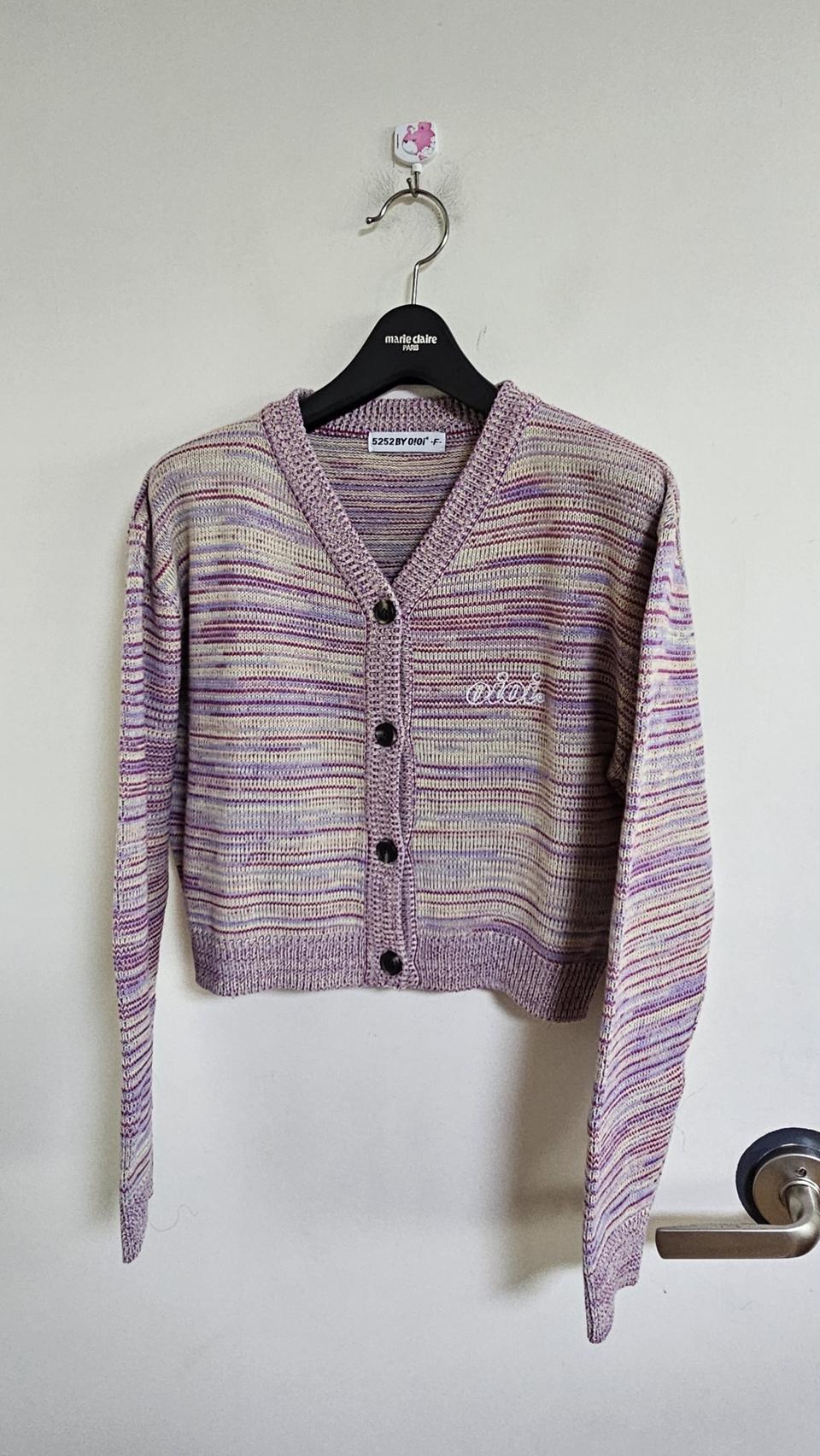 OIOI 멀티 컬러 가디건 @1225