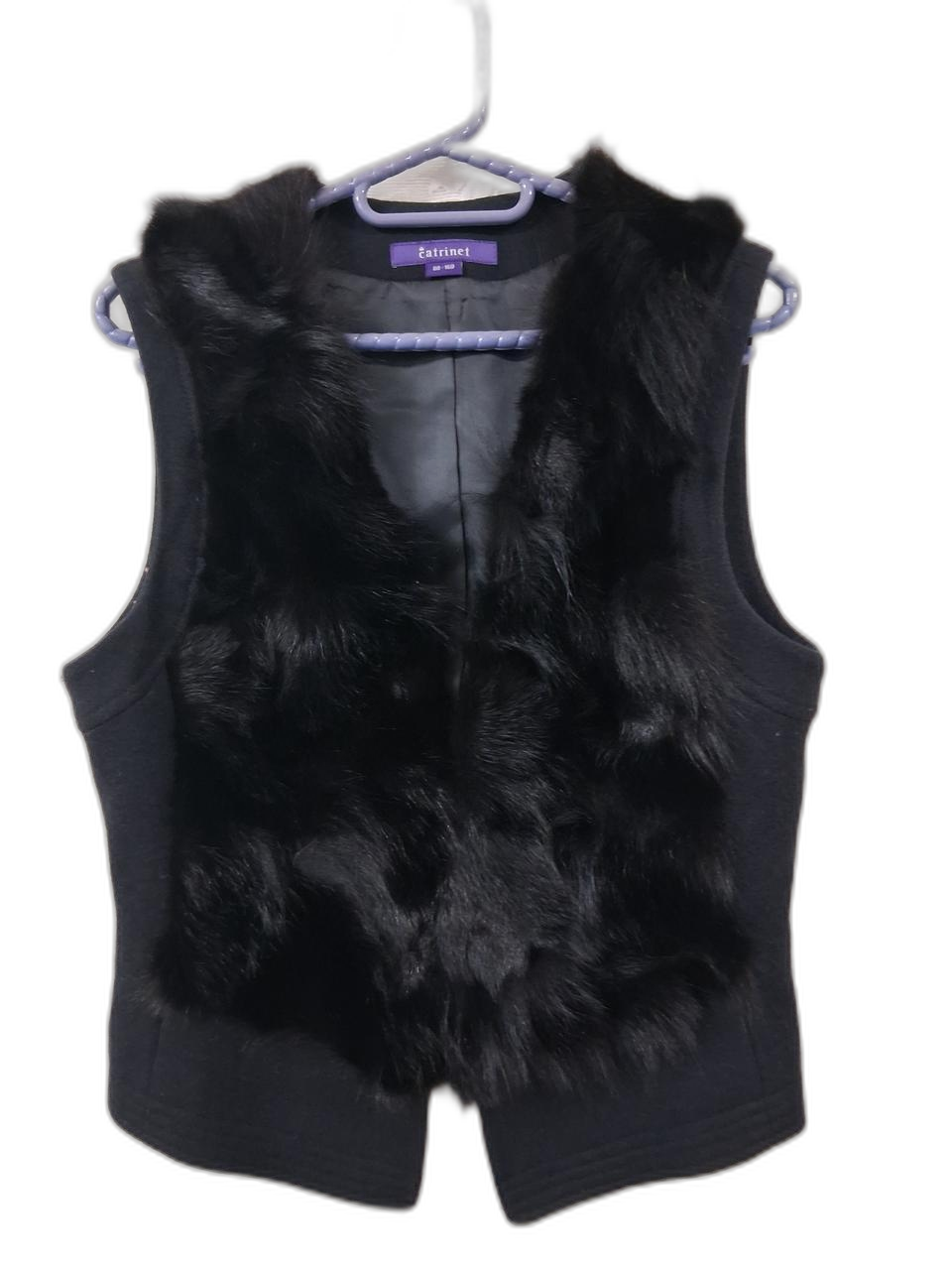 Catrinel 퍼 조끼 블랙 55