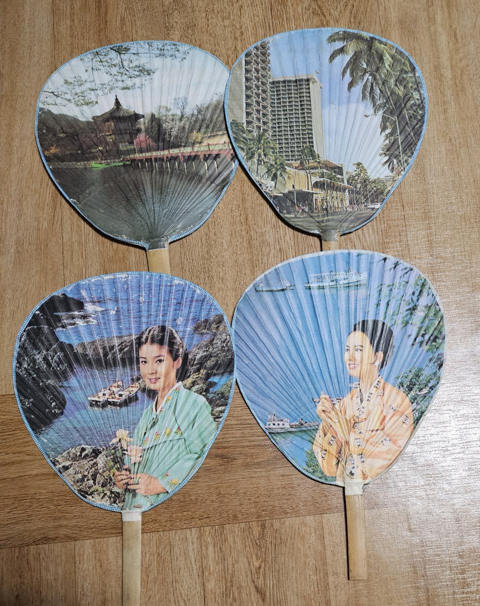 옛날   미사용 탈랜트 부채