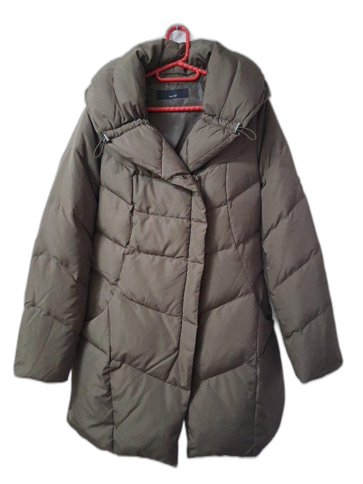 Satin 여성 롱패딩 카키 S