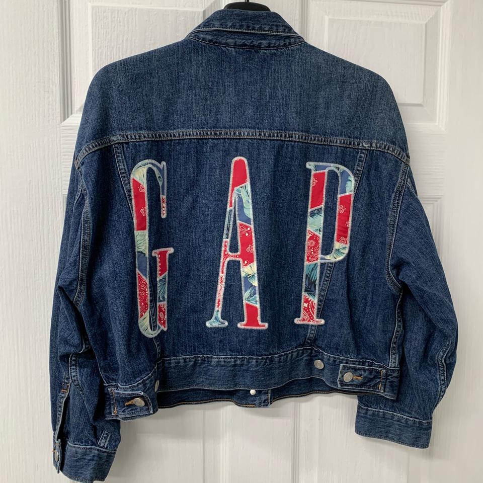 GAP 갭 오버사이즈 데님 숏 청자켓