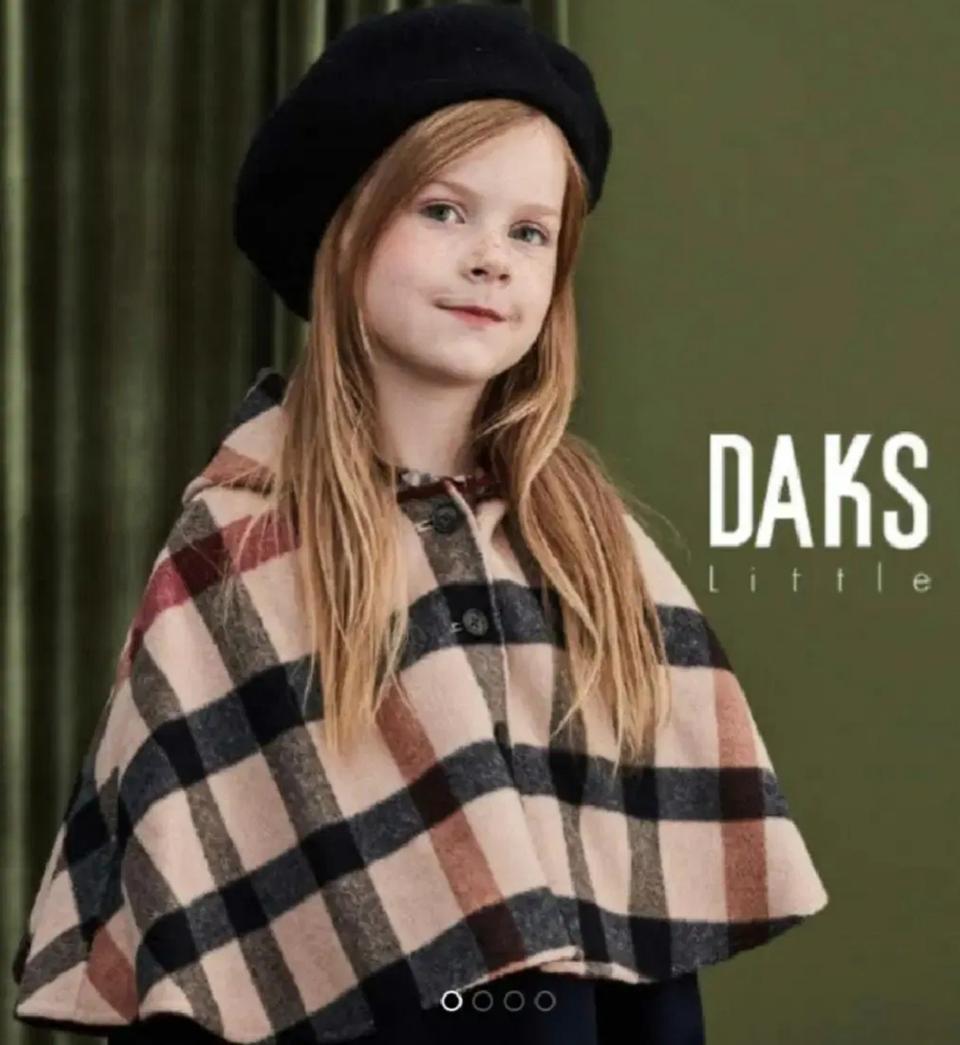 닥스 키즈 핸드메이드 케이프,리버서블(택포)