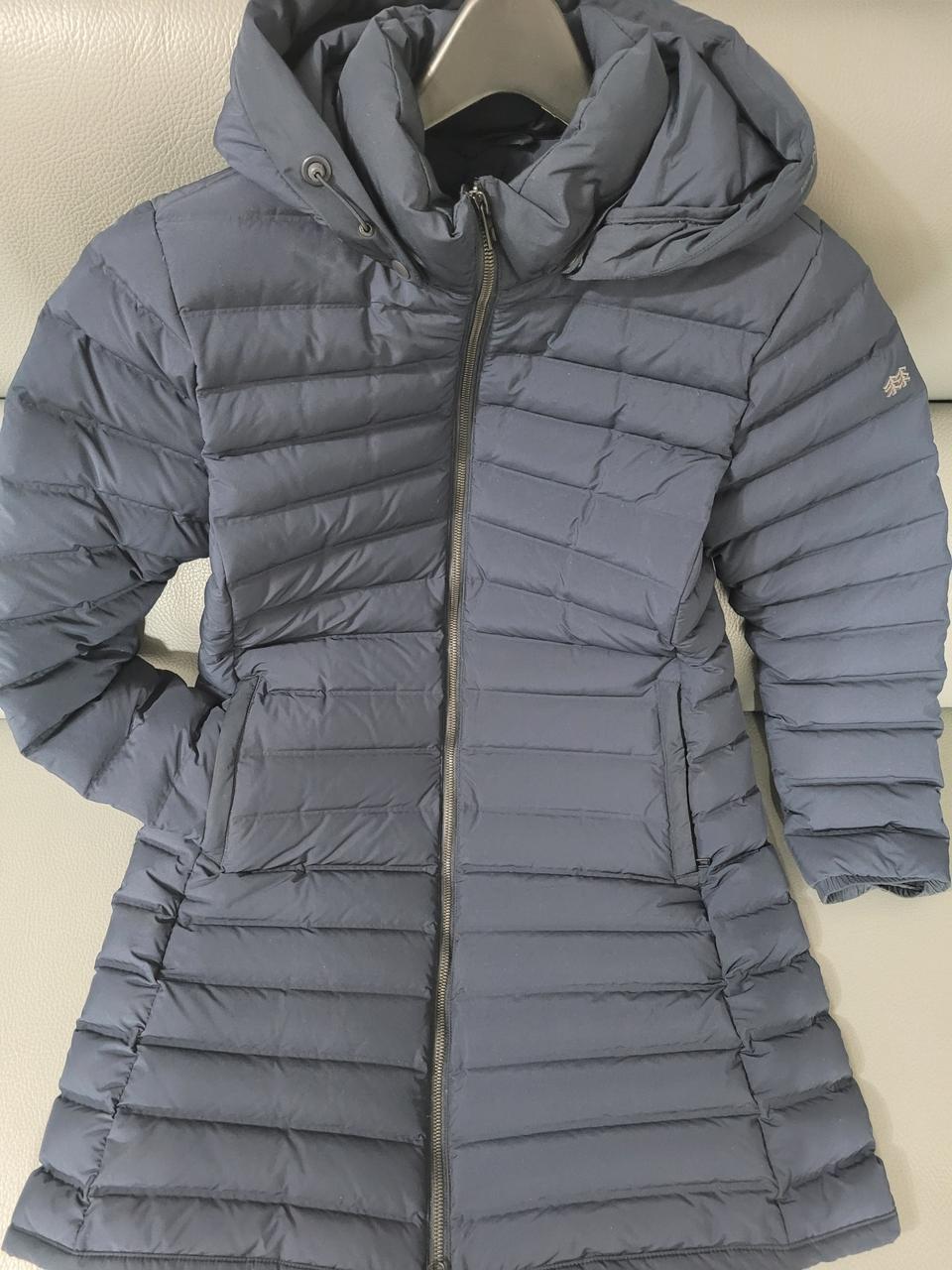 코오롱 구스 다운 점퍼 패딩 95 네이비색 매장구매