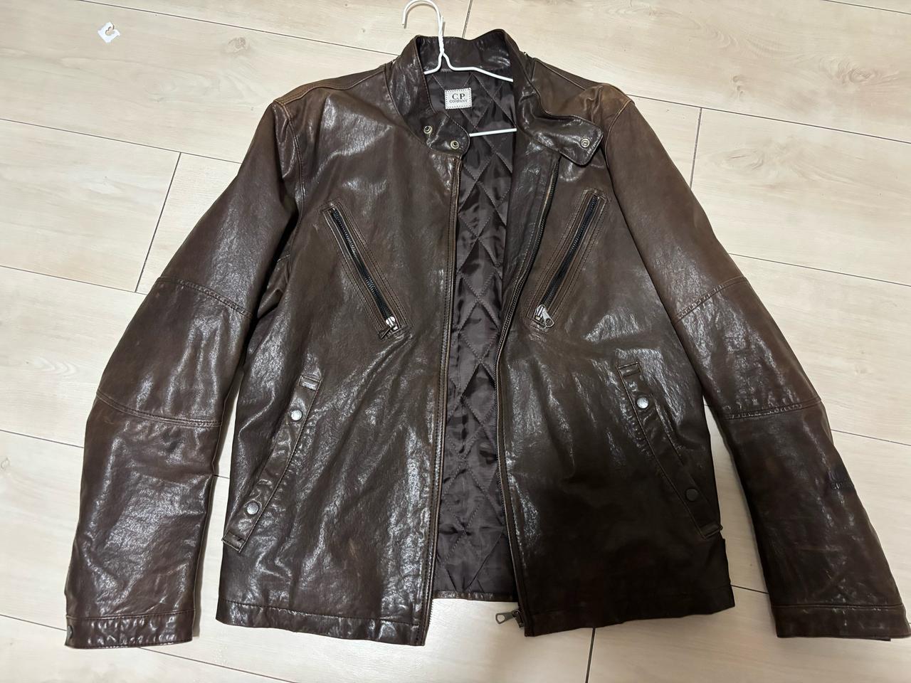 cp컴퍼니 정품 양가죽 라이더 자켓 100