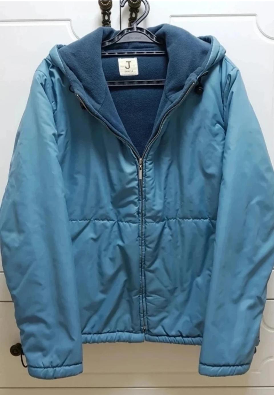 J 후드 점퍼 파란색