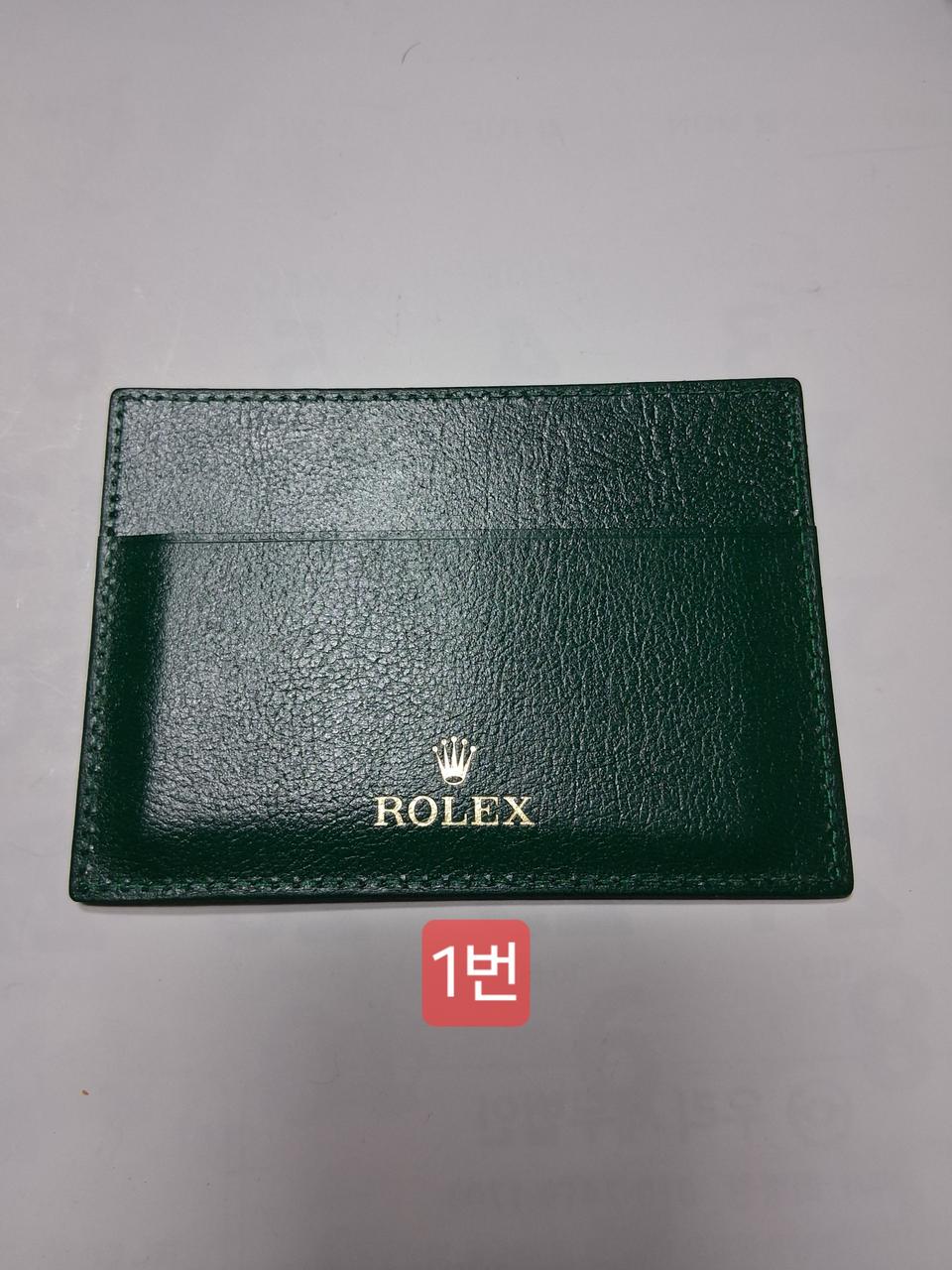 롤렉스 미사용카드지갑 그린 또는 버건디컬러 선택 1개가격