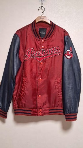 MLB 인디언스 야구 점퍼 스타디움 자켓 100