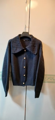 MIXXO 레이스 칼라 가디건