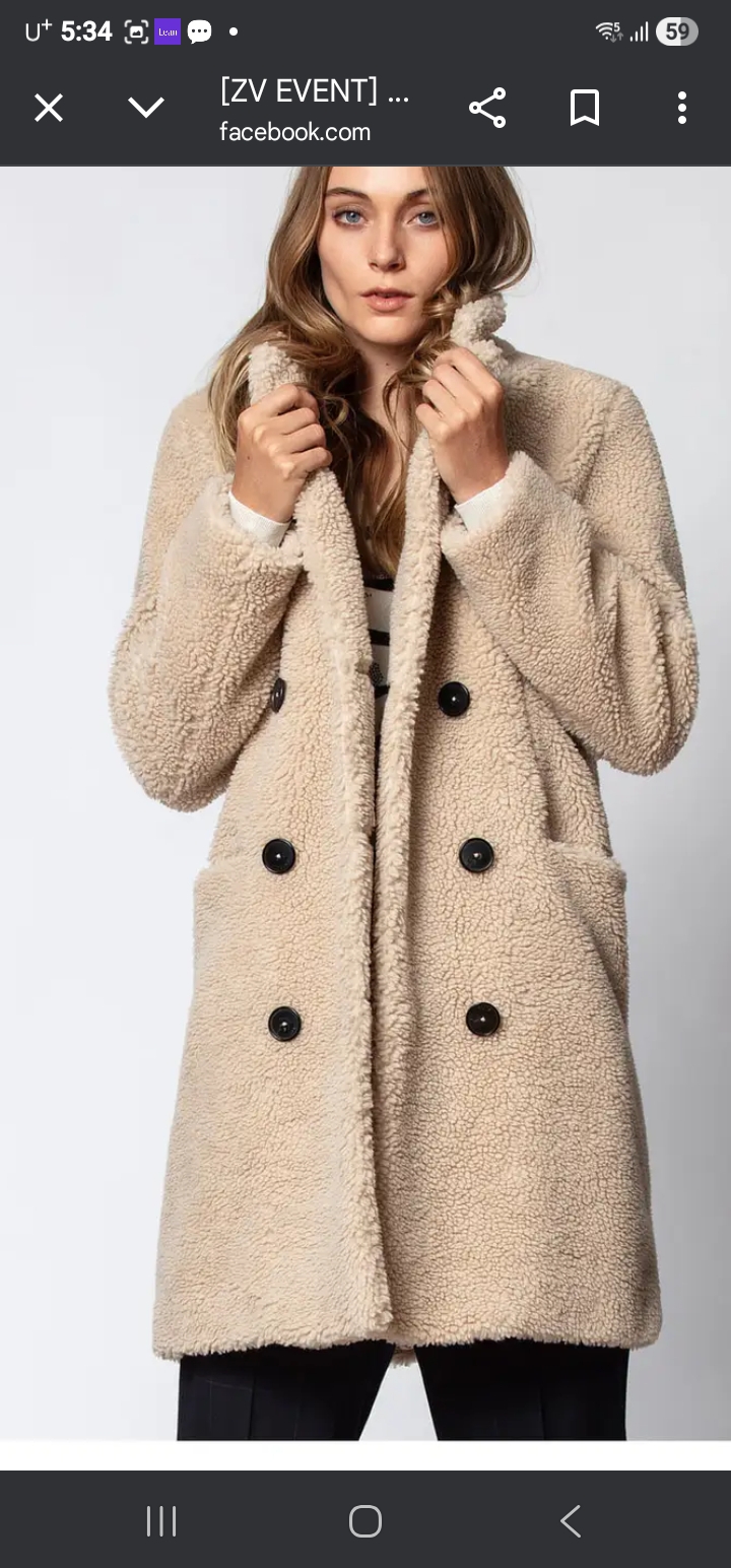 쟈딕앤볼테르 뽀글이 코트