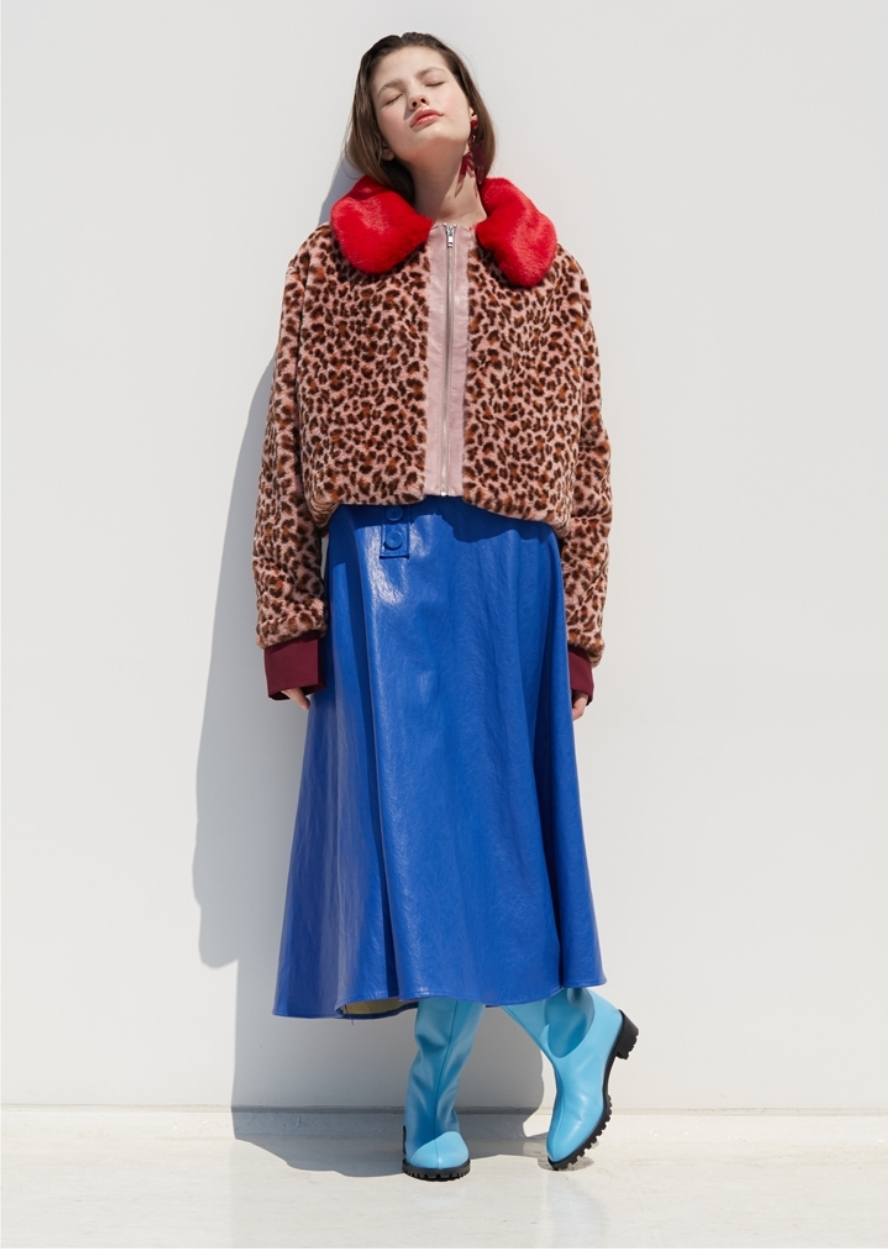 듀이듀이 레오파드 퍼자켓