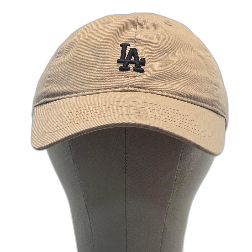 1p-8:MLB LA 다저스 베이지 코튼 볼캡 프리사이즈 (56-59)