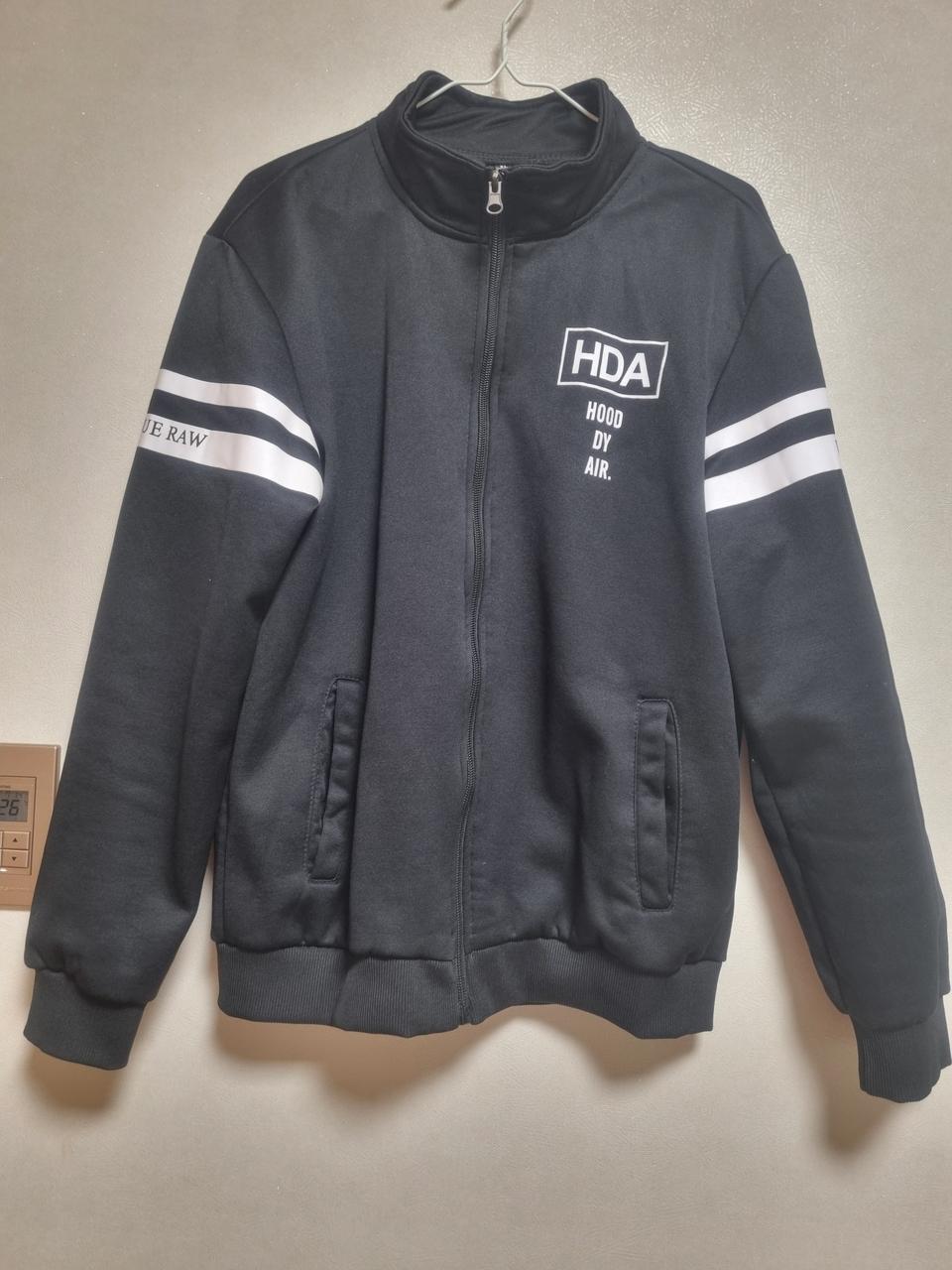 기모 블랙 트랙 자켓