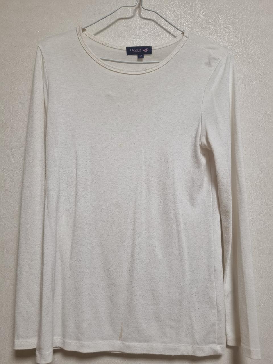 화이트 긴팔 티셔츠 95