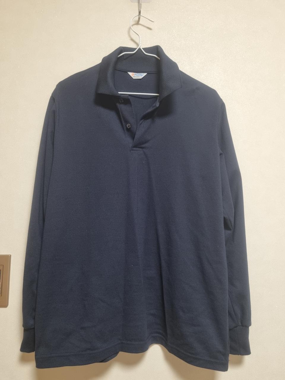 페플럼 남성 긴팔 카라티 네이비 95 100