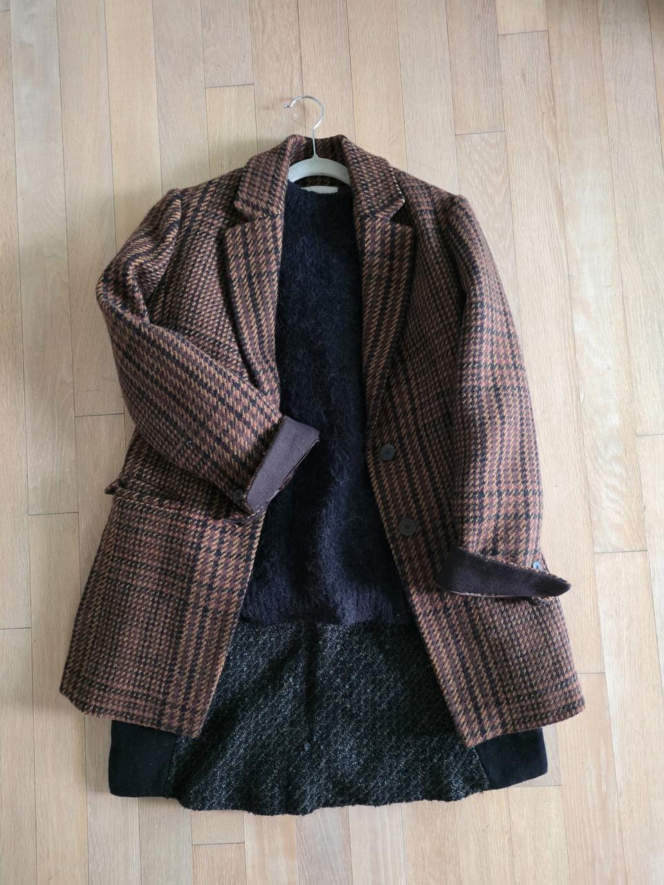 CelebShop edition 셀럽샵에디션 체크 자켓 55 코트