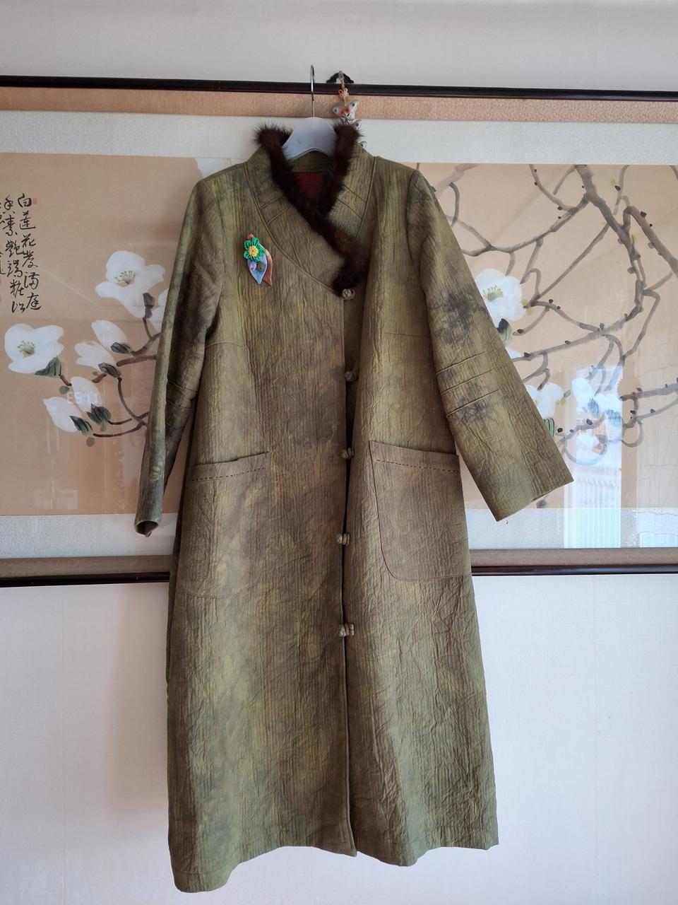 누빔롱코트 프리 새상품