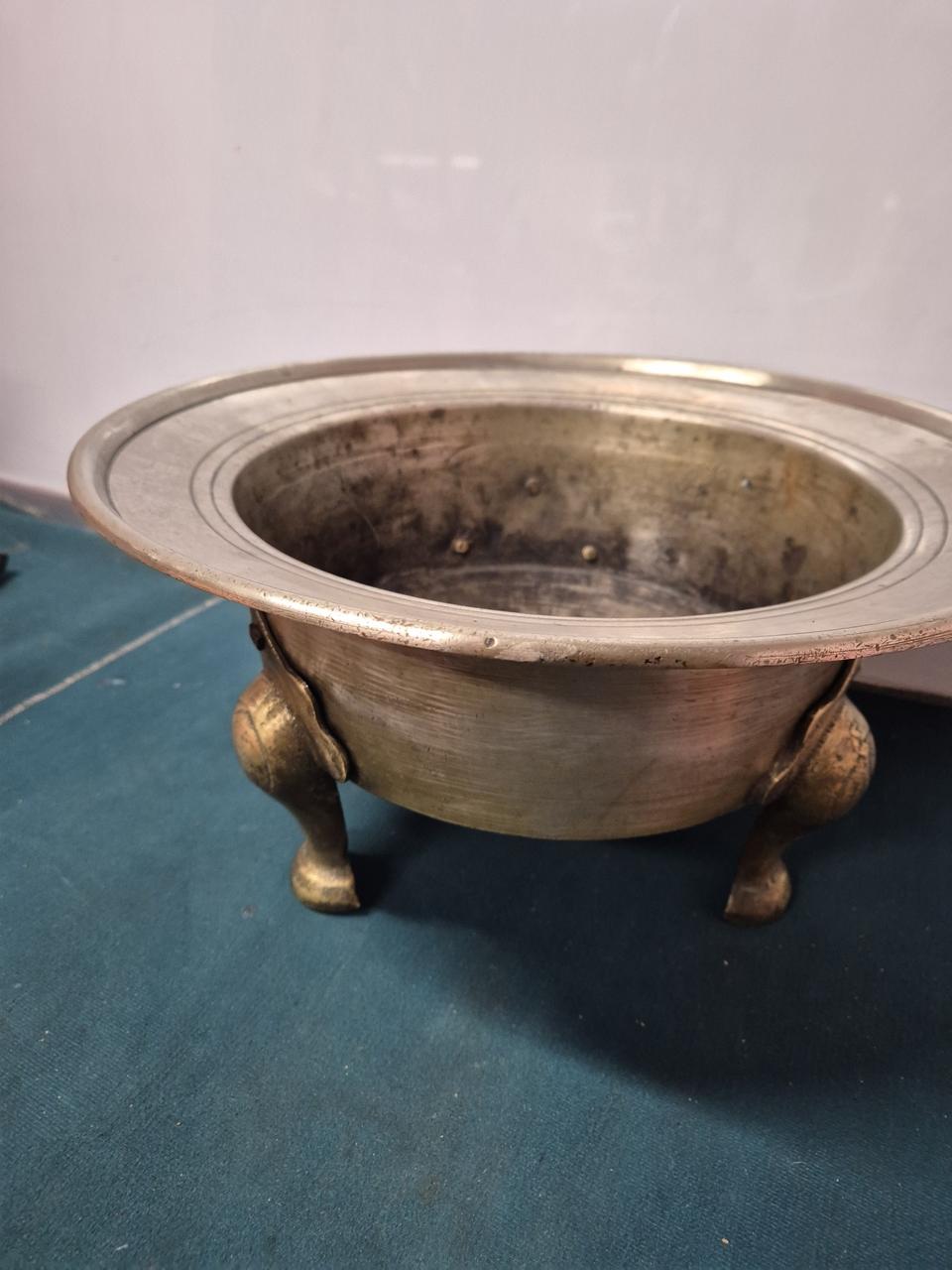 옛날태극문3족화로(놋화로)