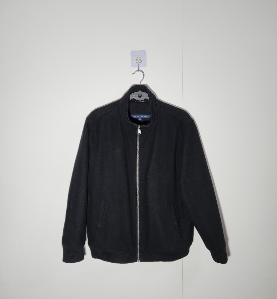 [타미힐피거] 100 남 블루종 봄버자켓