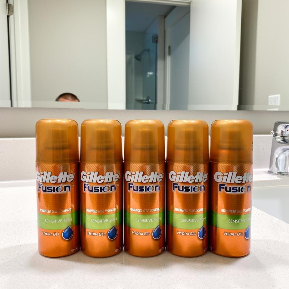 질레트 면도젤 새것  5개 몽땅 &  재물 돈 부적 4개 드림