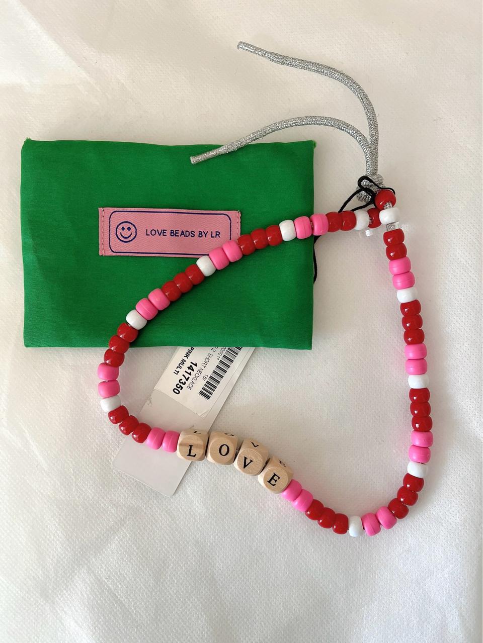 (새상품)Lauren Rubinski 러브 비즈 목걸이