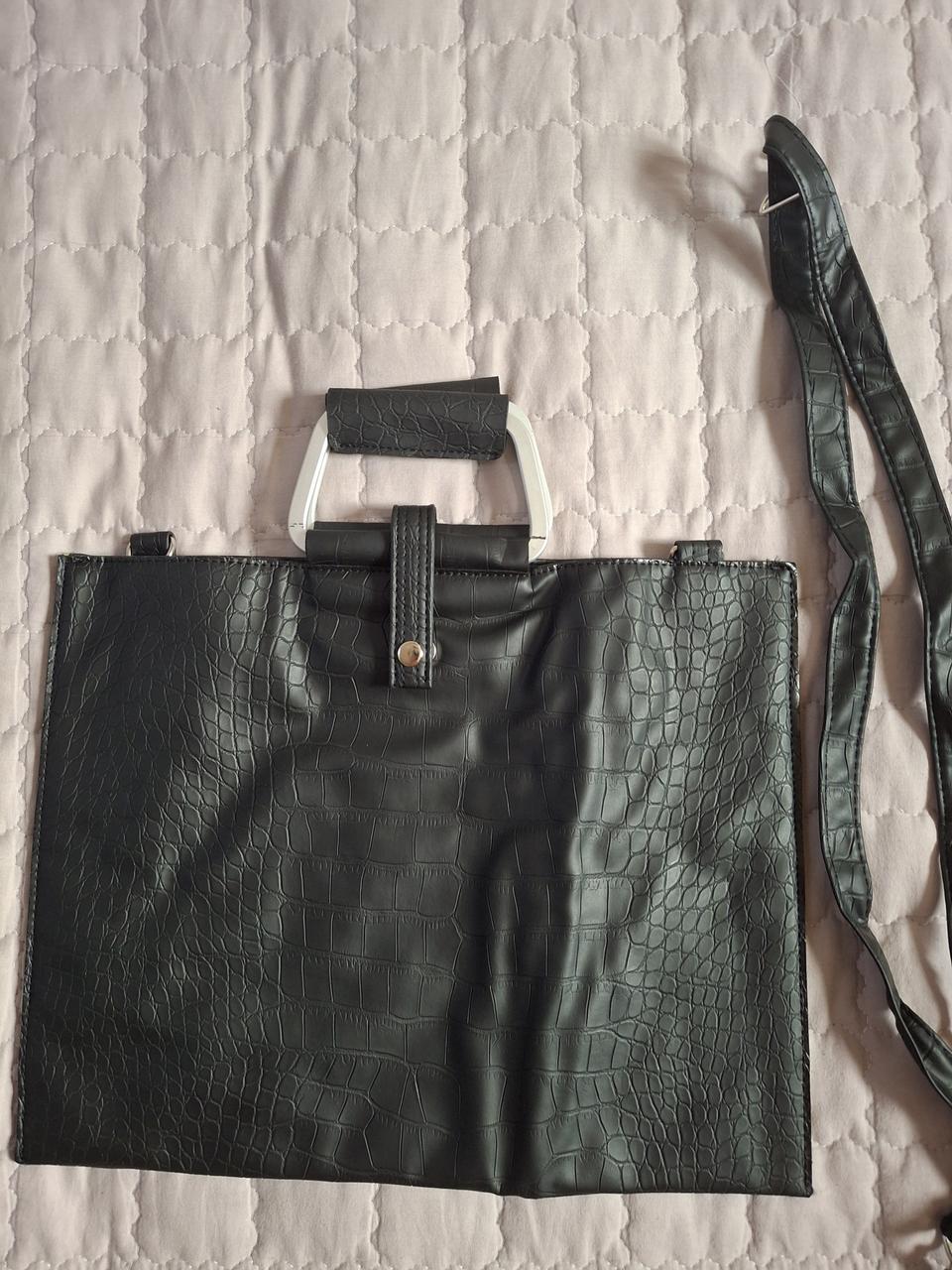 블랙 크로커 숄더백(새/공용)