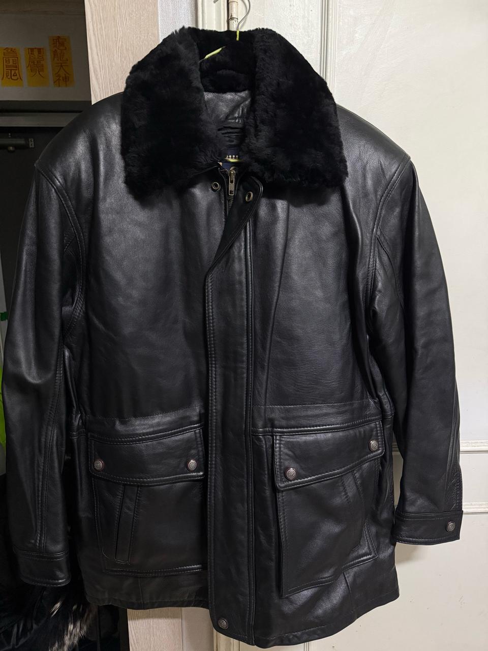 남자양가죽오리털충전재자켓새거