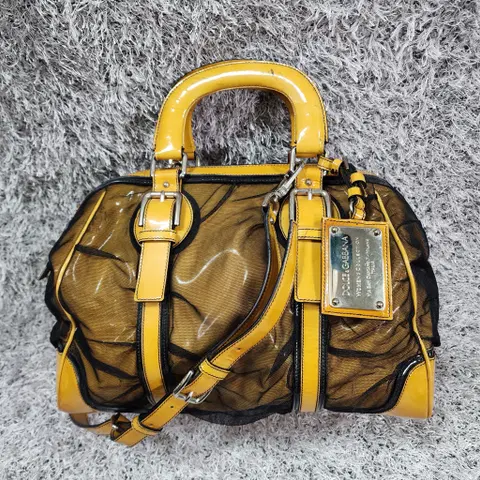 돌체앤가바나 페이턴트 토트백 숄더백