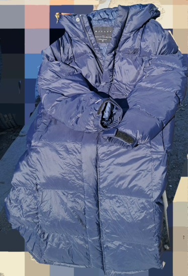 [밀레] 네이비 롱 패딩점퍼