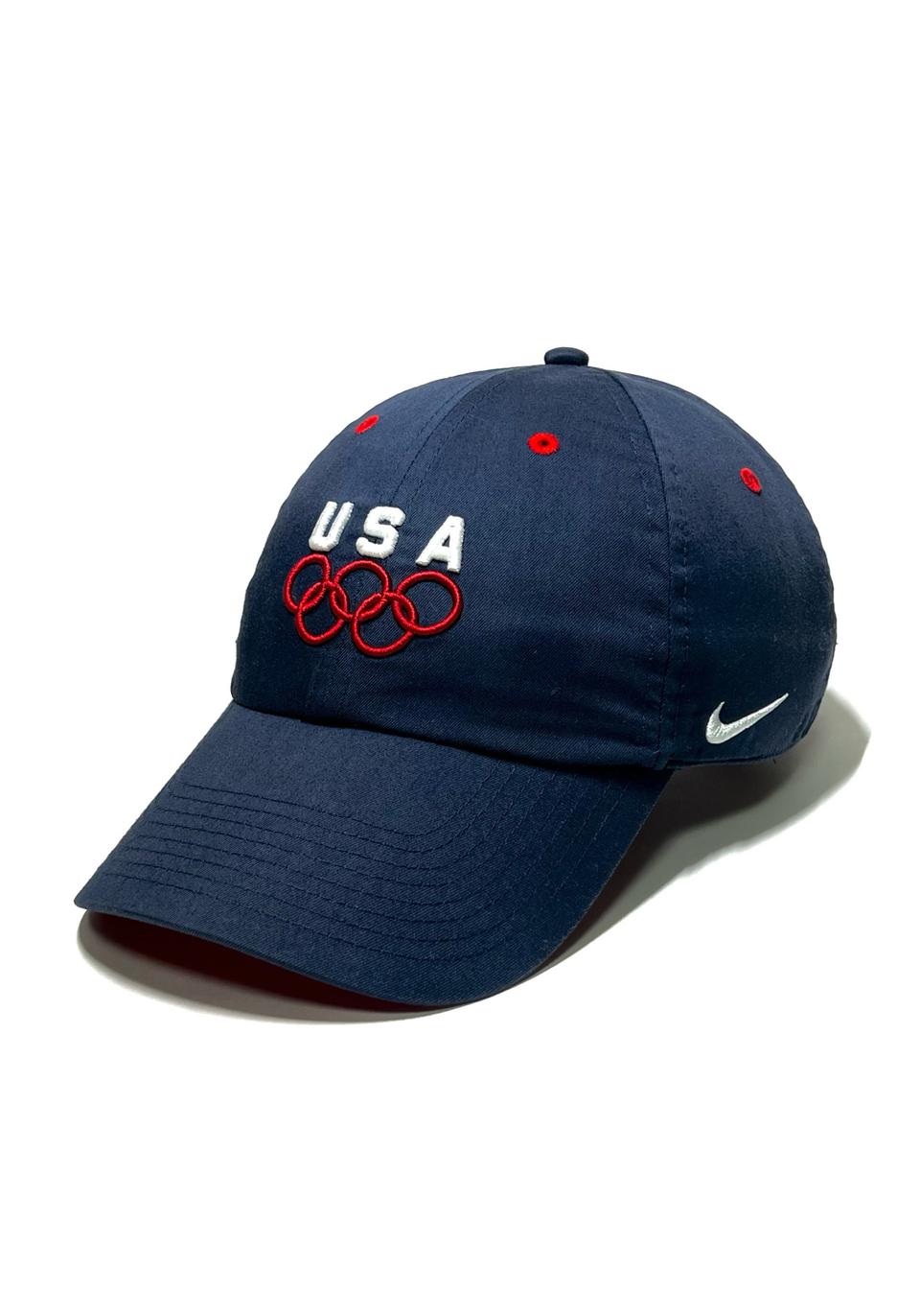 나이키 초레어 빈티지 USA 미국 올림픽 나일론 네이비 볼캡 모자 운동