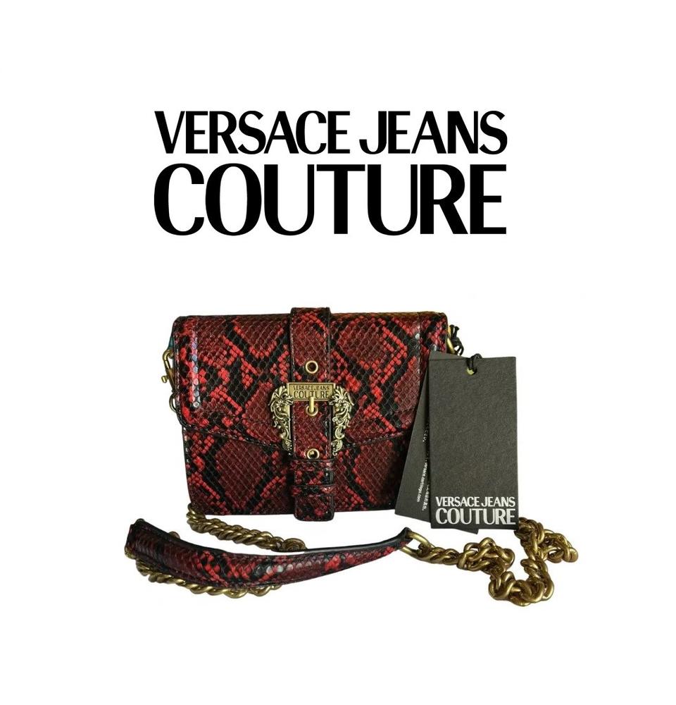 베르사체 진스 꾸뛰르 미니백(와인) / 새상품