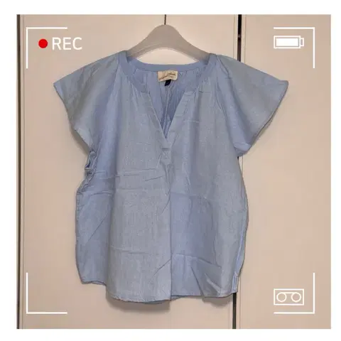 빈티지 청 블라우스