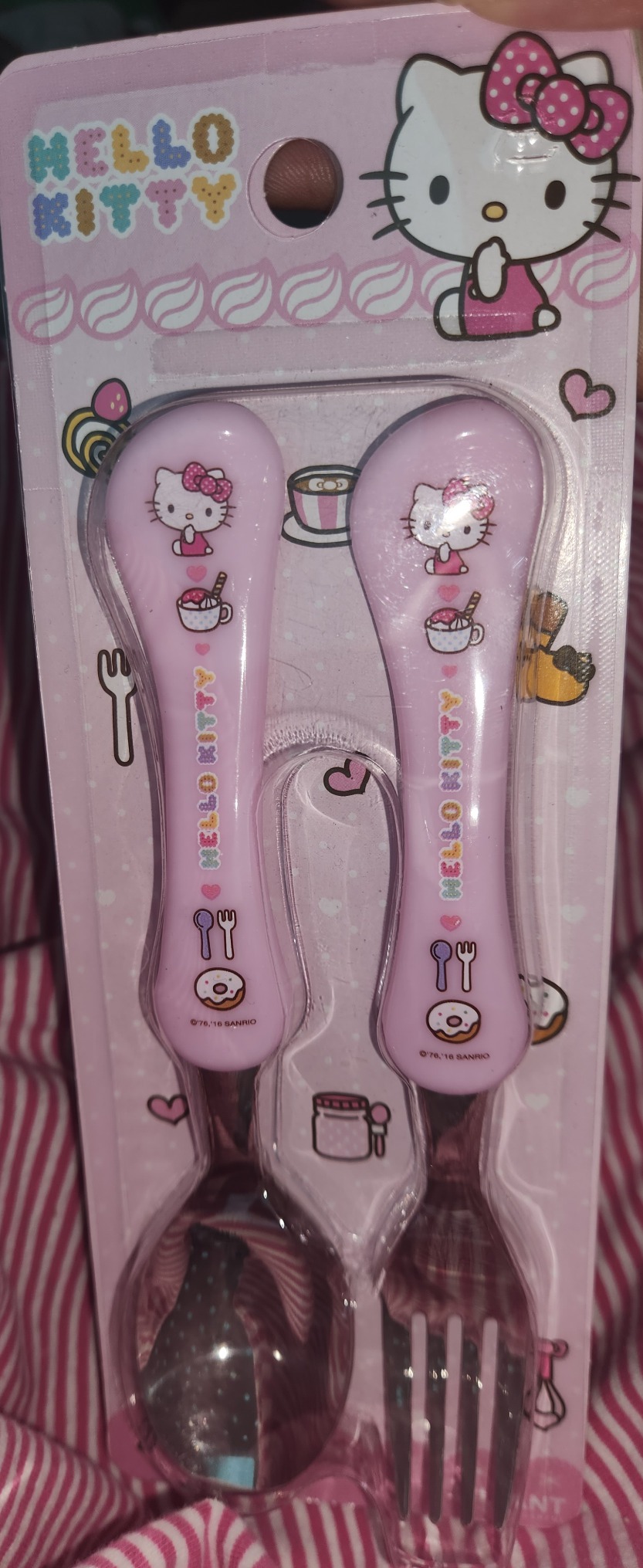 새상품"*헬로키티수저포크1세트