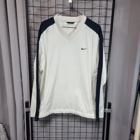 나이키 골프 바람막이 V넥 우븐 긴팔 티셔츠 골프웨어 100