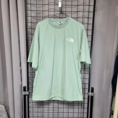 노스페이스 반팔 화이트라벨 아이스런 바람막이 티셔츠 90