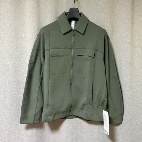 룰루레몬 코튼 블렌드 더블 니트 풀집