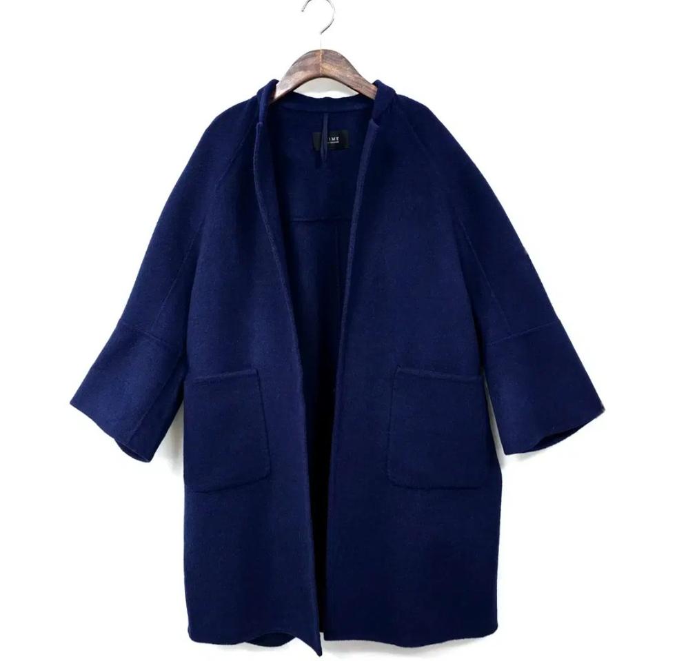 TIME  타임 캐시미어 블렌드 핸드메이드 코트