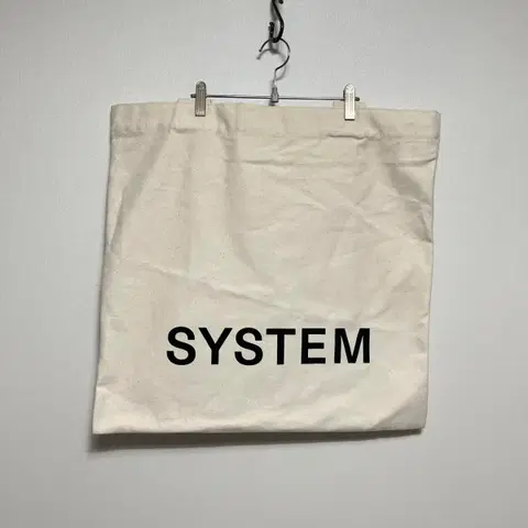 SYSTEM 시스템 캔버스 오버사이즈 도트백