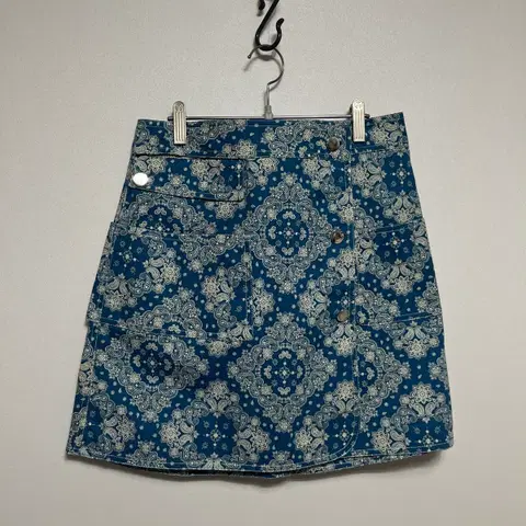 브루하하 brouhaha 페이즐리 랩 스커트 m