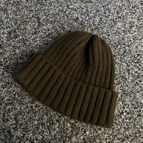 무인양품 골지 니트 비니 모자