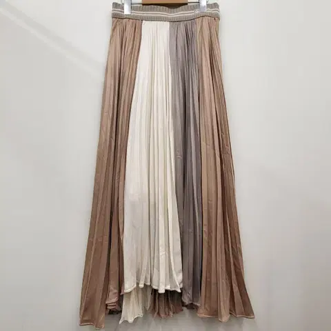 타임 플리츠 롱 스커트