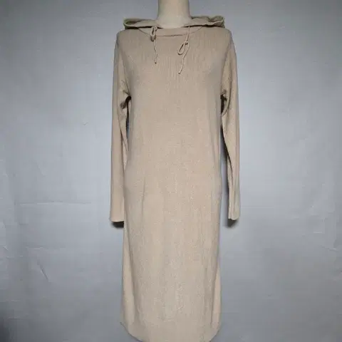 후드 니트 롱원피스